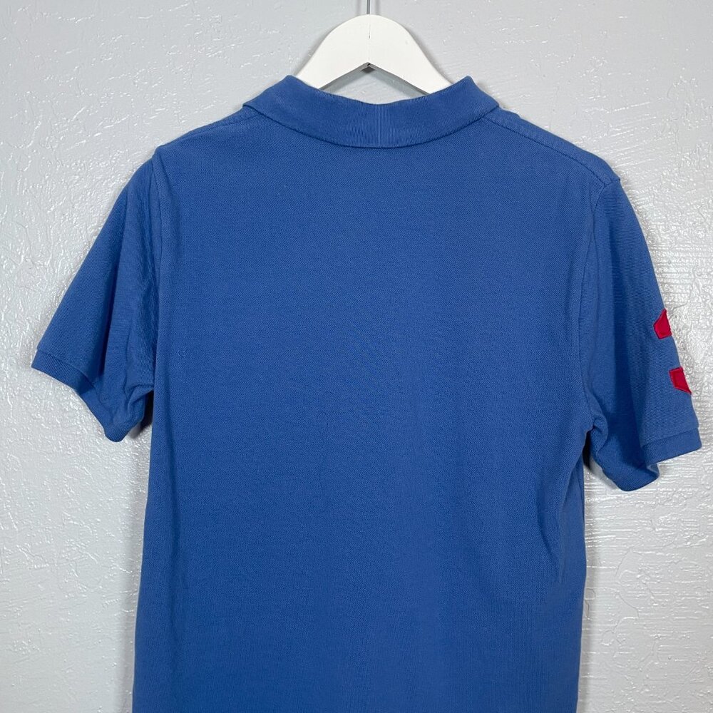 Polo Ralph Lauren Boys XL Blue Red Big Pony #3 Polo Shirt Cotton Preppy - Picture 8 of 10